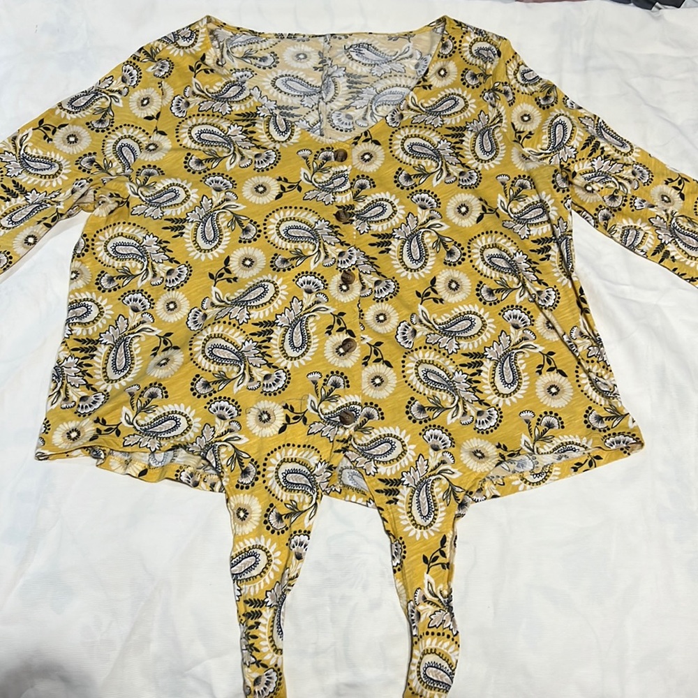 Loft yellow shirt
